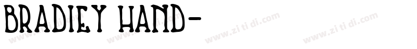 BRADIEY HAND字体转换